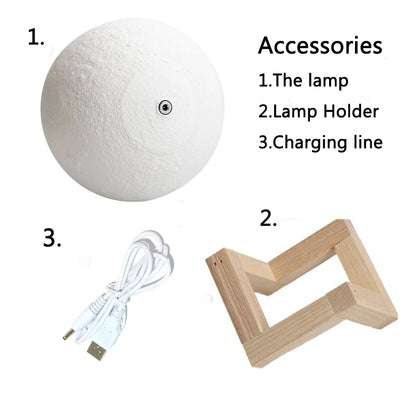 Lampe LED en forme de lune