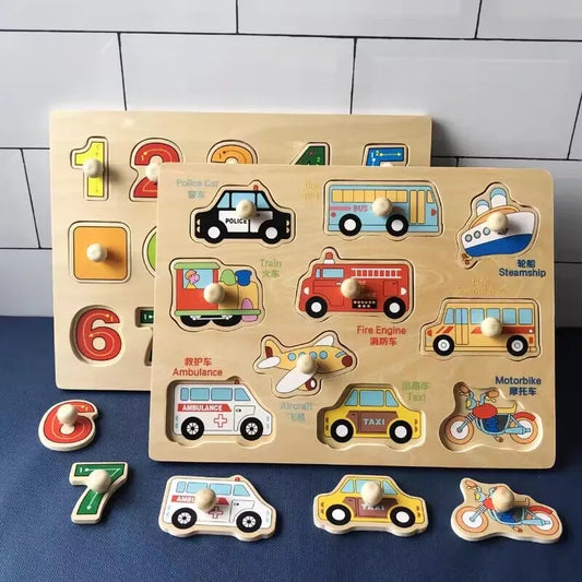 Puzzle en bois pour enfants, jouets pour bébés